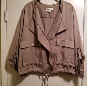 NEW Ava & Viv Coat w Draw String Detail